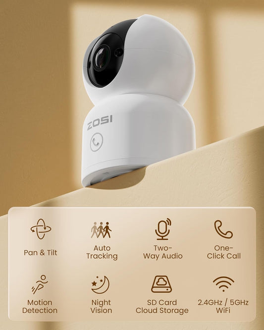 360° Überwachungskamera, 3MP WLAN Weiss
