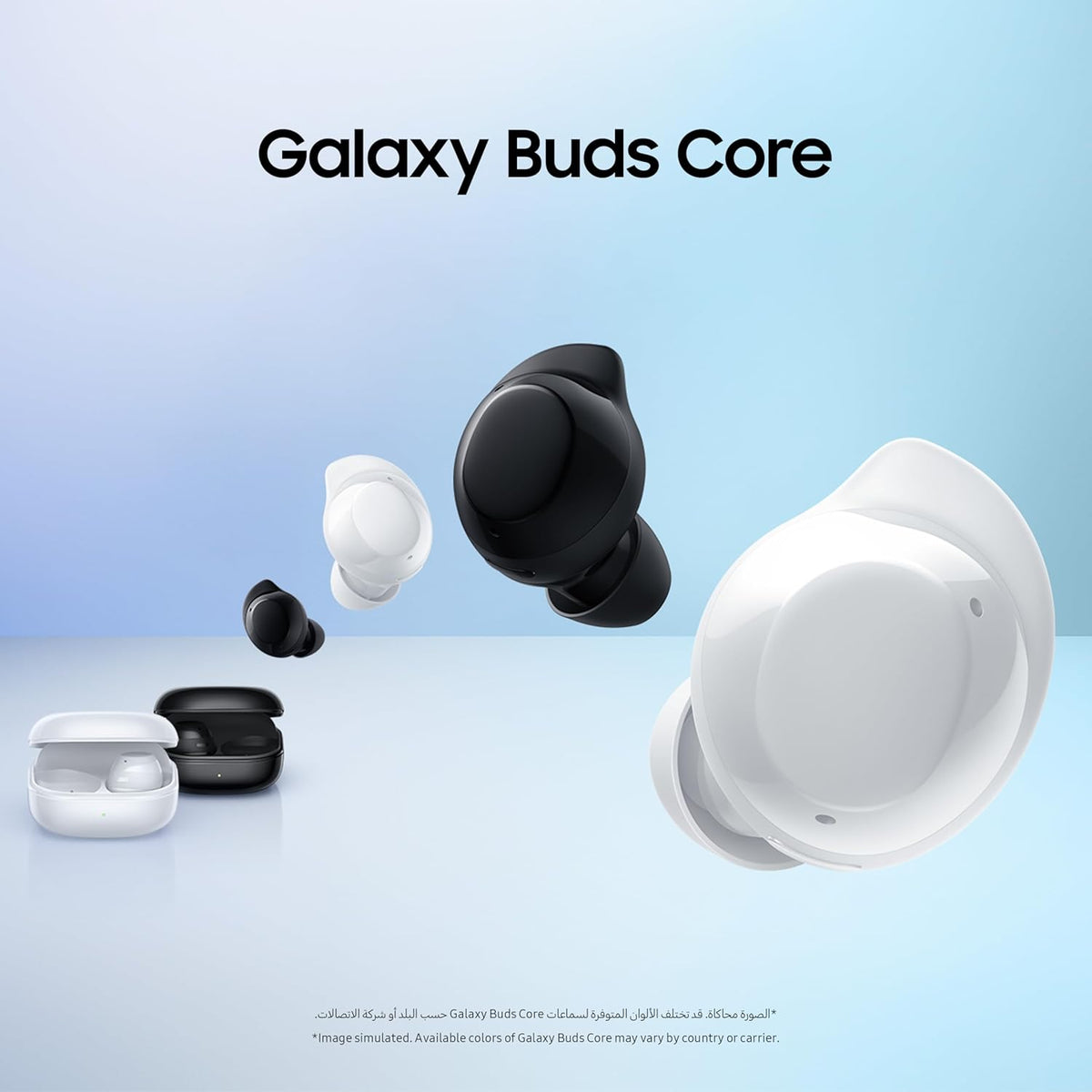 Galaxy Buds Core mit Geräuschunterdrückung, Schwarz