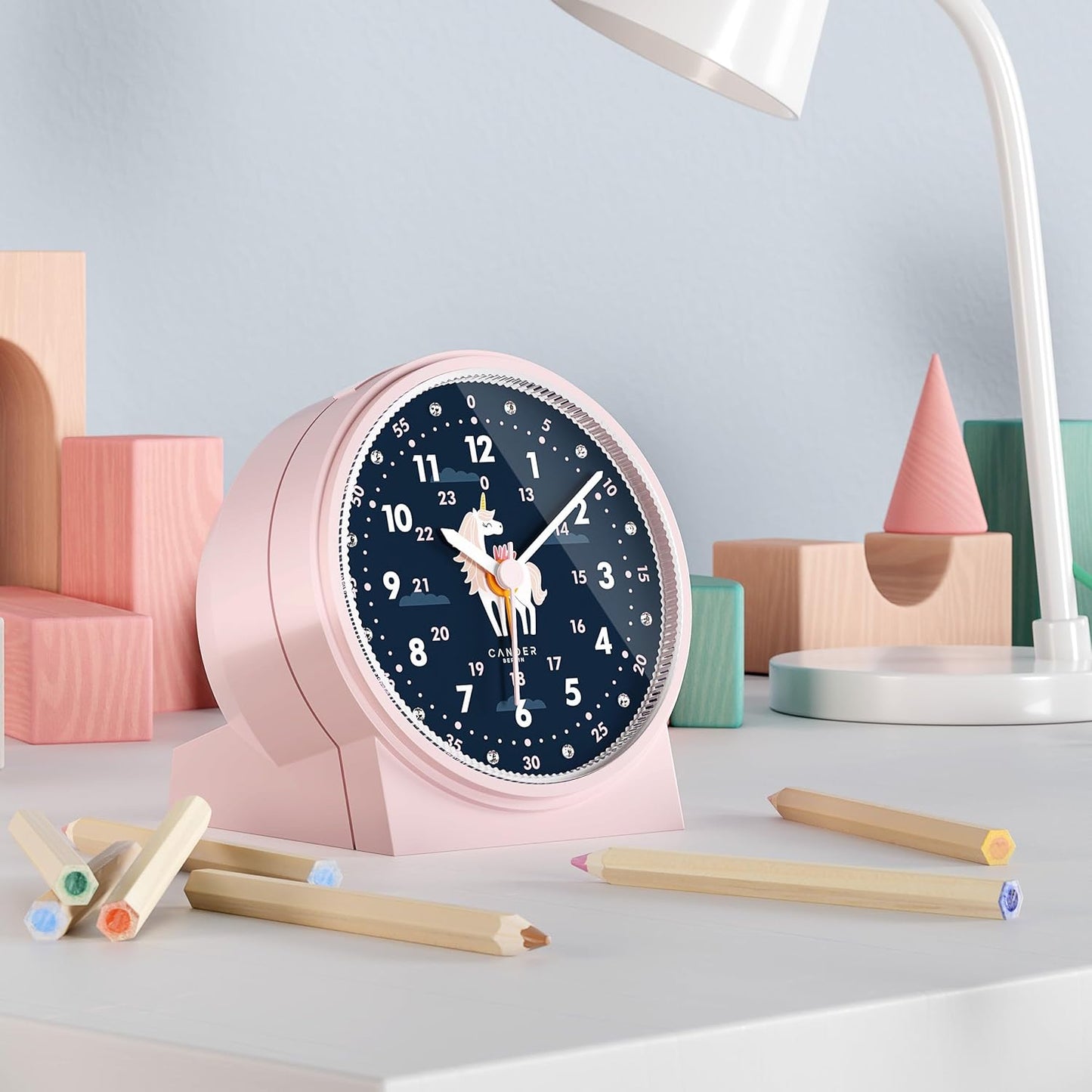 Kinderwecker MNU 1209 M lautlos mit Licht und Snooze