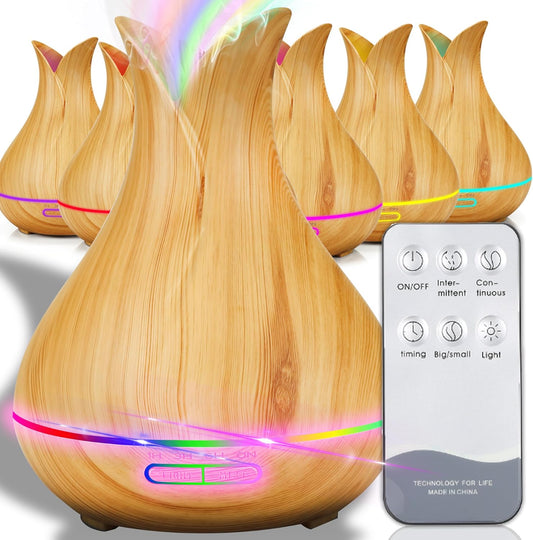 Aroma Diffuser Luftbefeuchter mit Nachtlicht und Fernbedienung