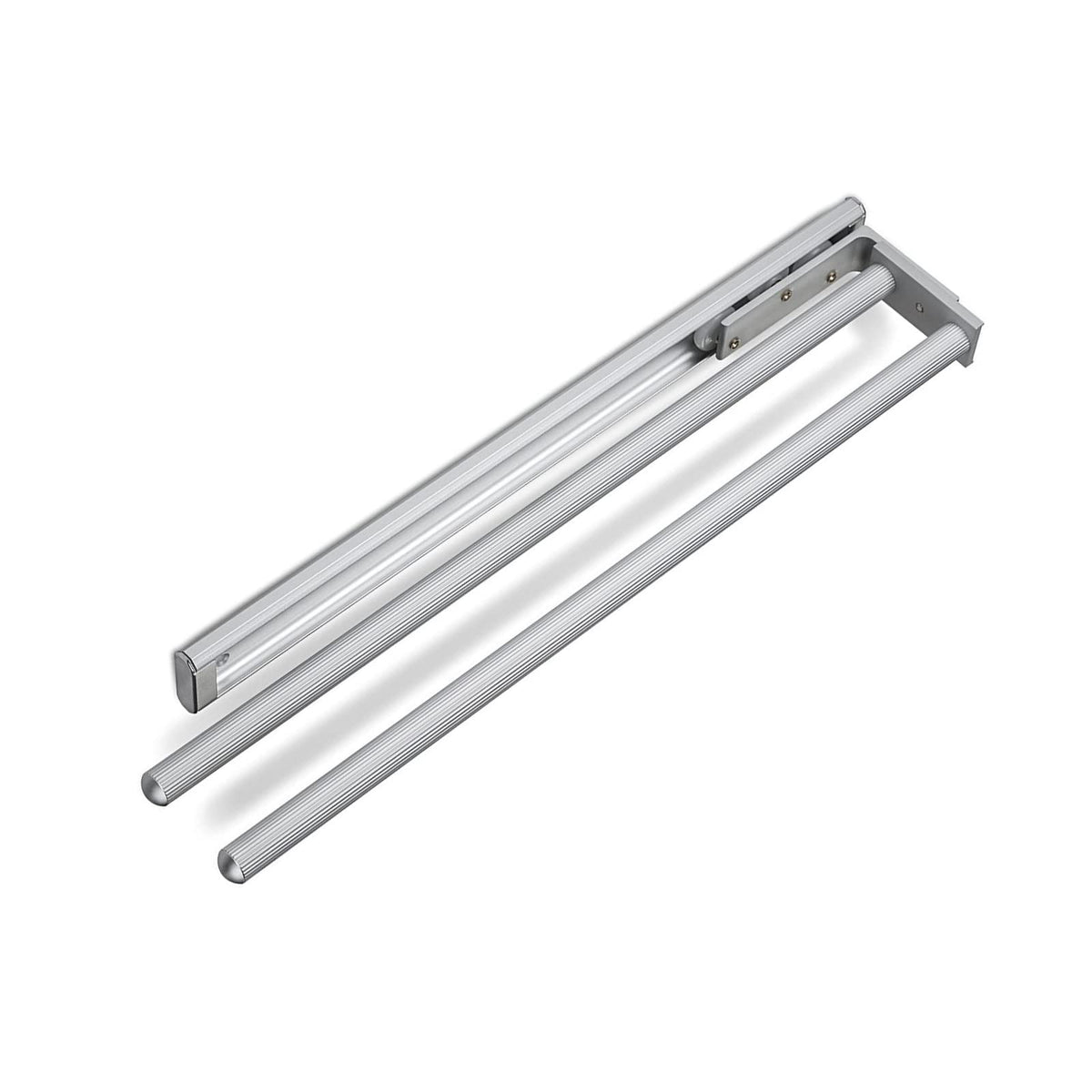 2-armiger Teleskop-Handtuchhalter, Ev1 Eloxiert 2-armig 450 - 730 mm