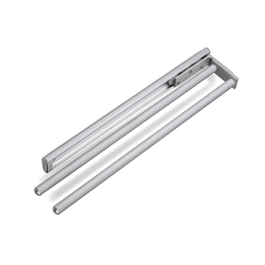 2-armiger Teleskop-Handtuchhalter, Ev1 Eloxiert 2-armig 450 - 730 mm