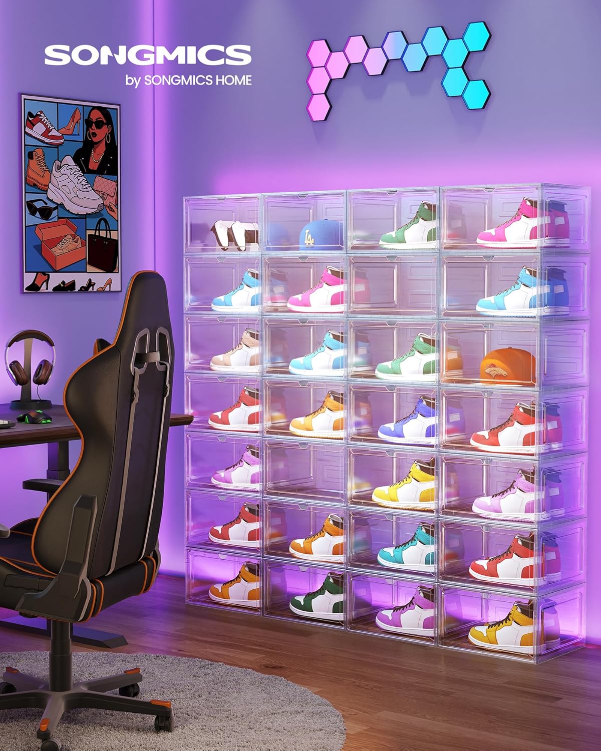 8er-Set Schuhboxen, 8