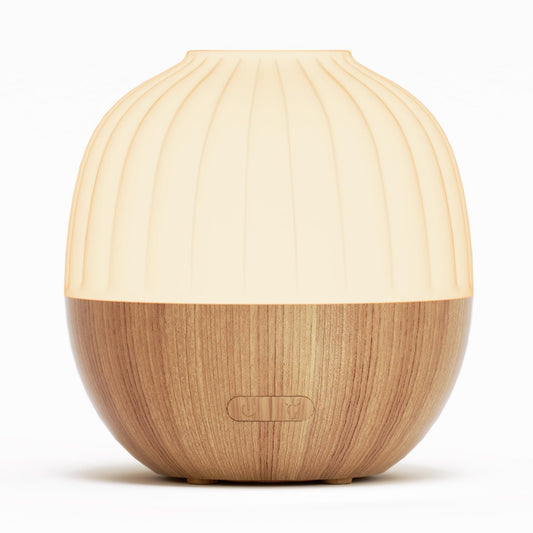 Aroma Diffuser Ultraschall mit Abschaltautomatik, Weiß Holzmaserung 300ml