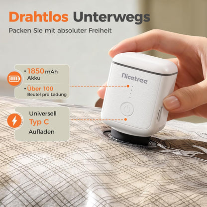 12-teiliges Vakuumbeutel-Set mit USB-C Pumpe, 12 Stück