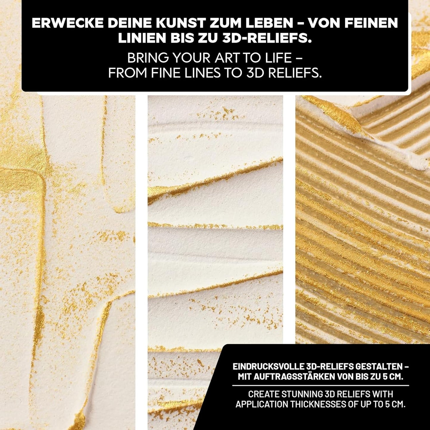 Strukturpaste für Acrylmalerei (1,7 kg), Weiss grob 1,7 kg Eimer
