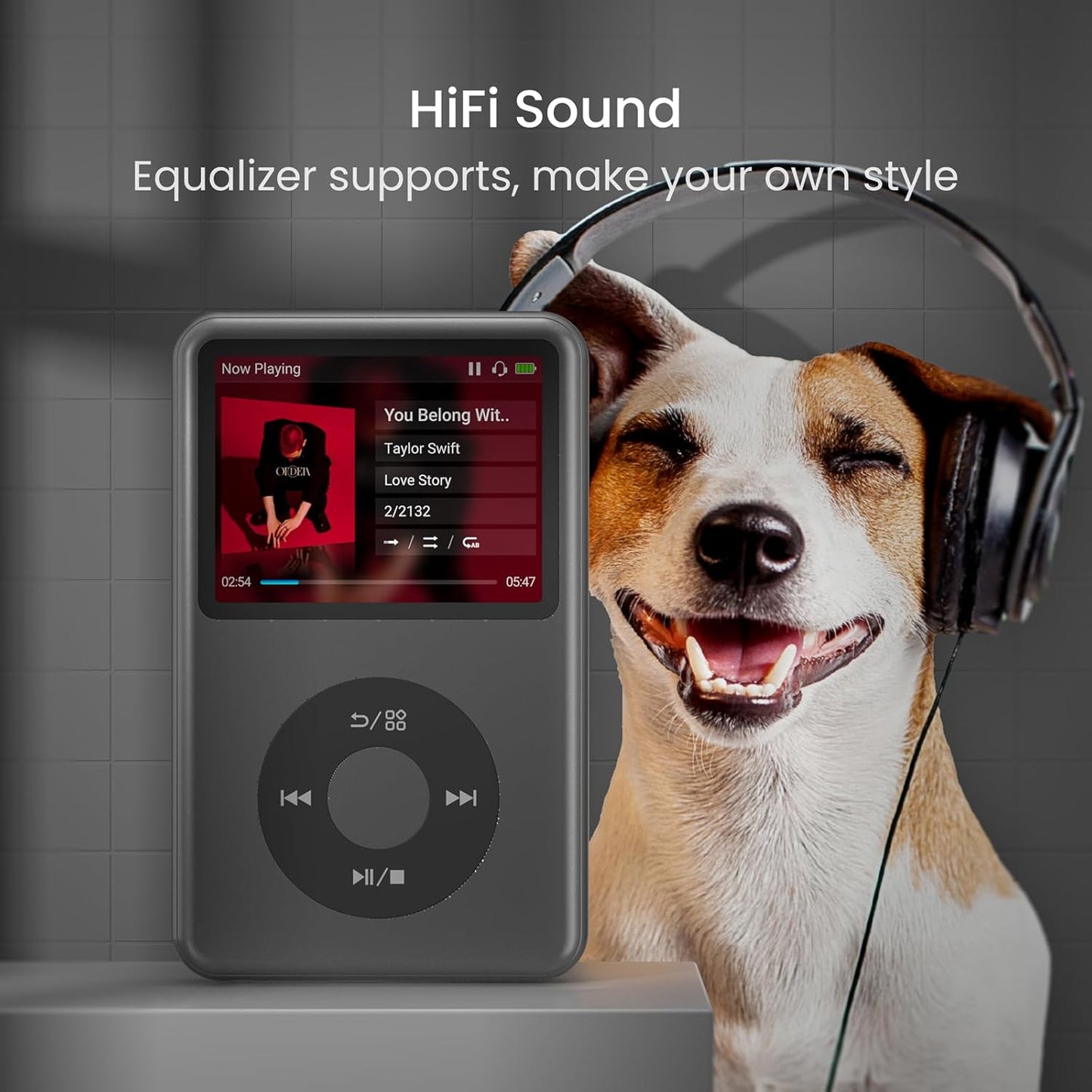 MP3-Player Y1 mit Bluetooth & FM-Radio, schwarz