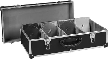 CD-Koffer für 80 Standard CDs, 80 CD's schwarz