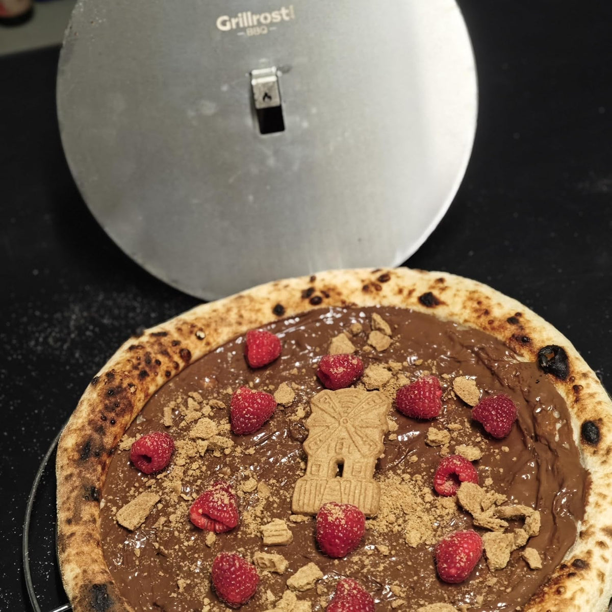 Edelstahl Backplatte für Pizza Blind Bake