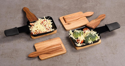 Raclette-Spachtel und Brettchen-Set