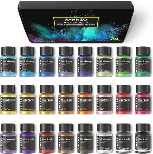 Mica Pigmentpulver Set in 24 Farben