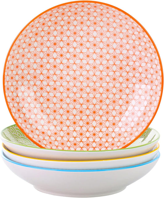 Natsuki, Mehrfarbig 4-teilig Suppenteller