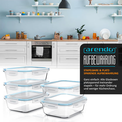 Glas-Lunchboxen Set