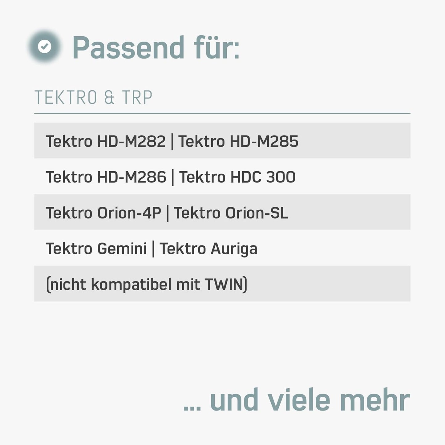 Entlüftungskit für Tektro-Bremsen