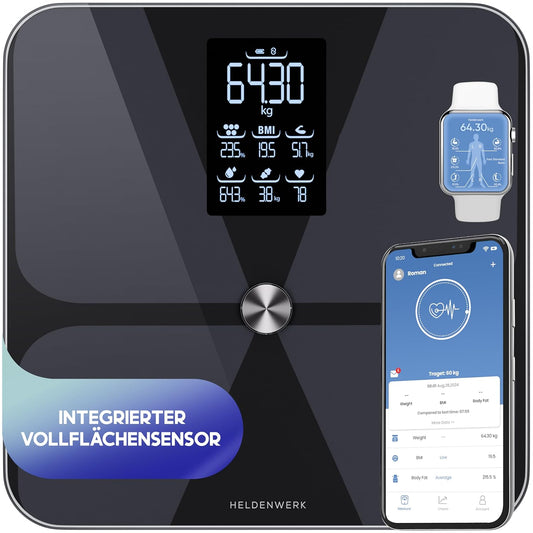 Personenwaage mit App, Dunkelblau (Design Harmony)