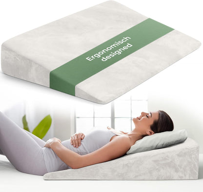 Keilkissen für Bett & Couch, Weiß 80 cm