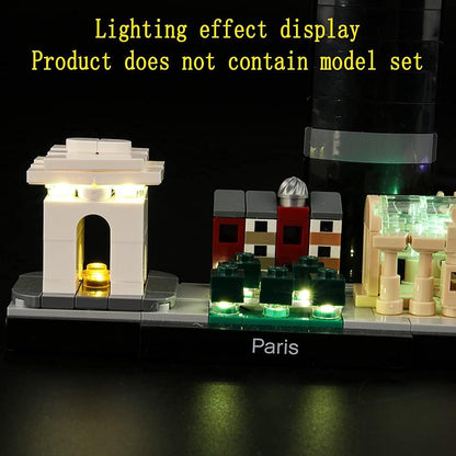 LED Licht-Set für Lego Architecture Paris mit Eiffelturm 21044 Modell, For 21044