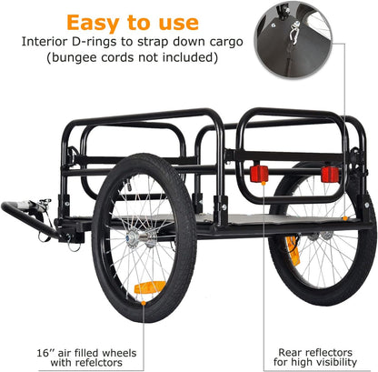 Klappbarer Fahrrad-Lastenanhänger
