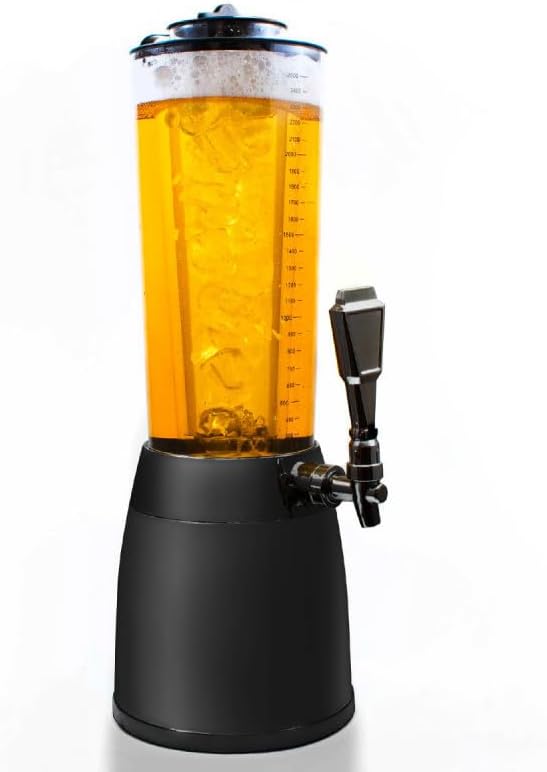 Biersäule mit Eiskühlung (4,0L), Schwarz