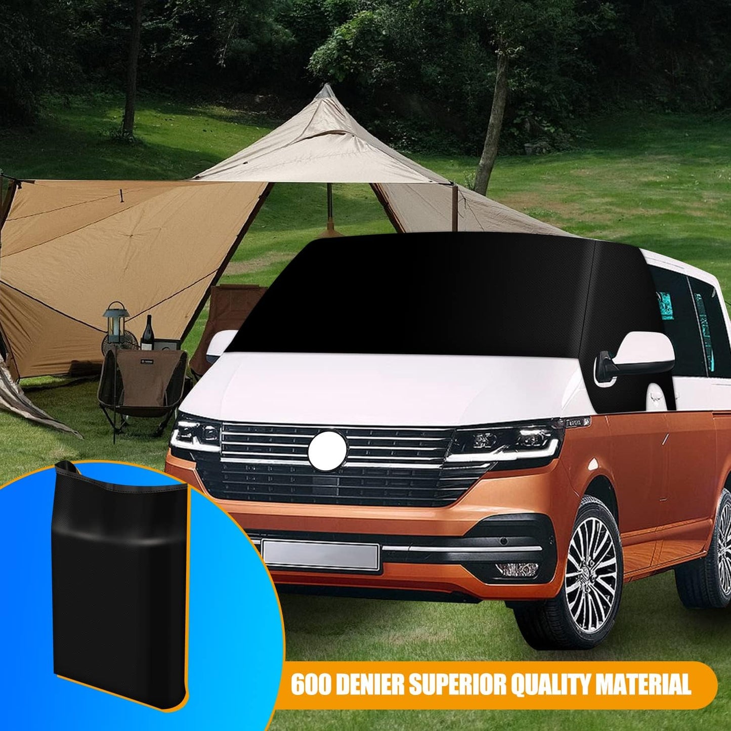 Windschutzscheibenabdeckung für VW T6, Schwarz für VW T6
