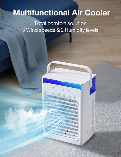 4-in-1 Mini Klimaanlage mit Luftkühler und Ventilator