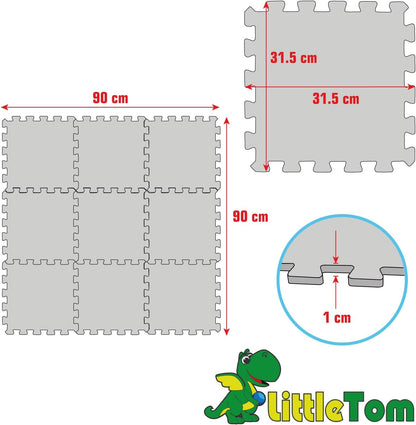 Spielmatte Baby Puzzlematte (9 Teile), Mint
