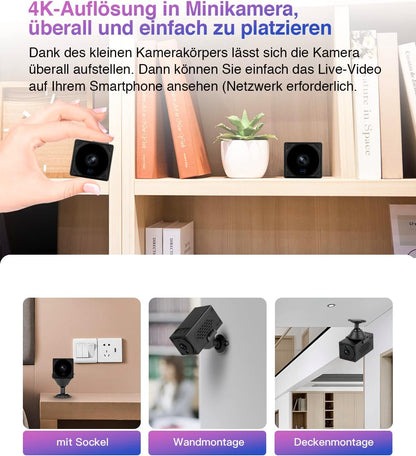 4K Cube Kleine Kamera WiFi 1Pro