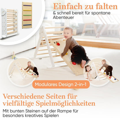 Kletterdreieck für Kinder (Indoor & Outdoor), 2T-Weiss