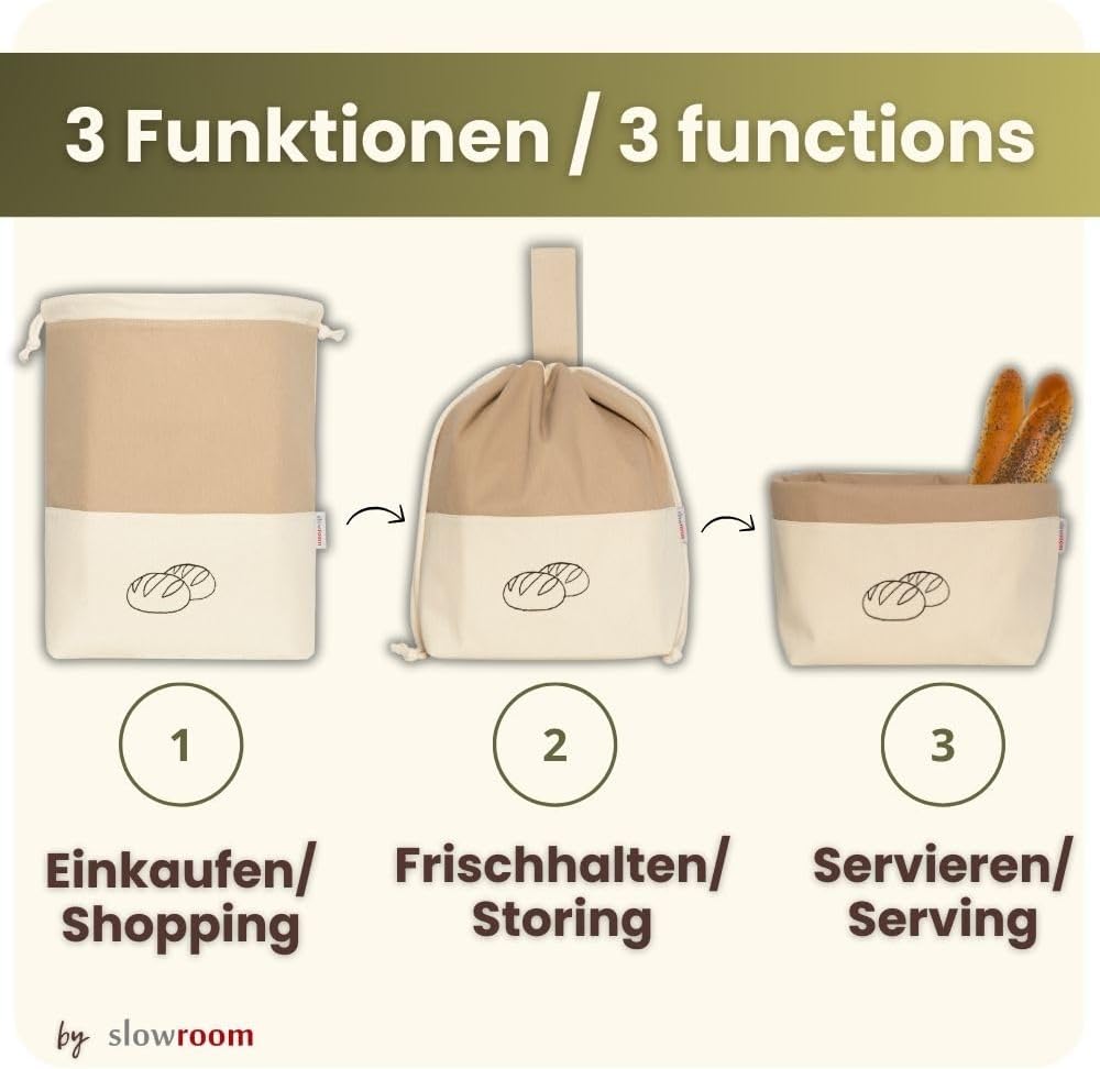 Brotbeutel, 3 in 1 Kaffee Latte