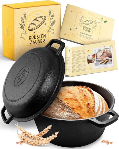 Gusseisen-Brotbacktopf mit Deckel, Topf 4,7l - einzeln
