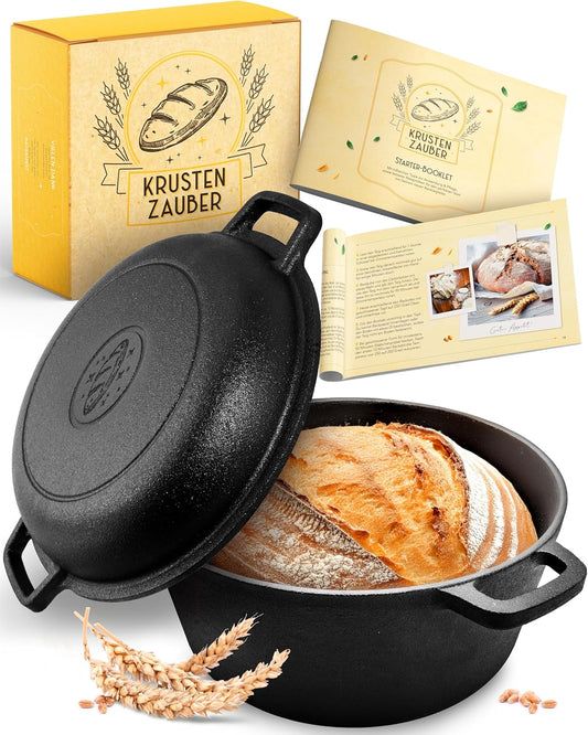 Gusseisen-Brotbacktopf mit Deckel, Topf 4,7l - einzeln