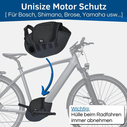 E-Bike Motor Schutzhülle für Mittelmotoren, Neopren