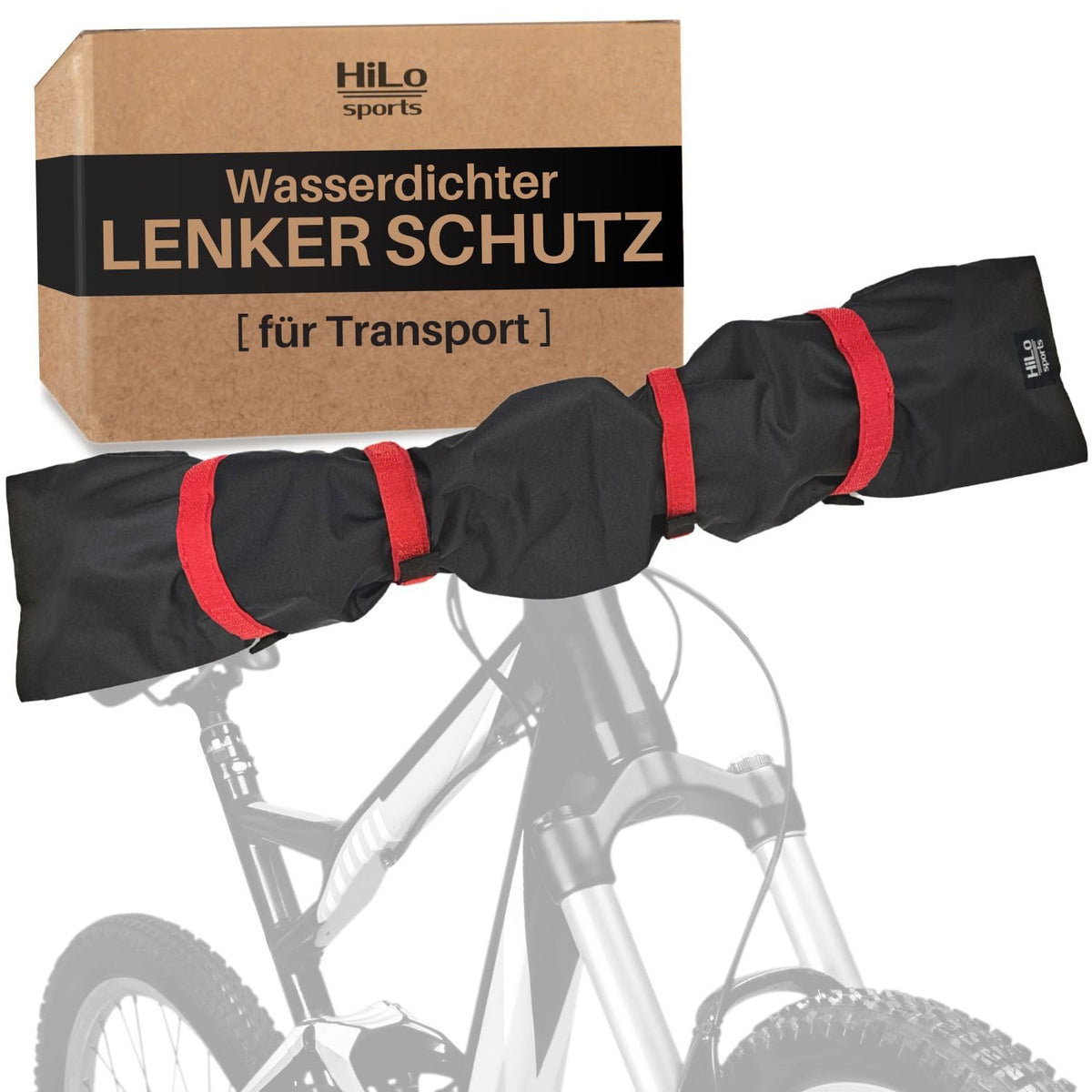 Lenkerschutzhülle für E-Bikes - Wasserdichter Transportschutz, Rot