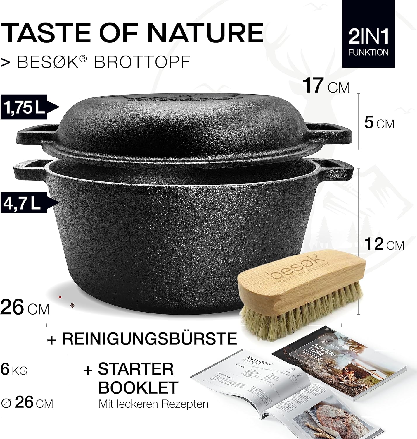 Dutch oven Brottopf Set, Brottopf Set