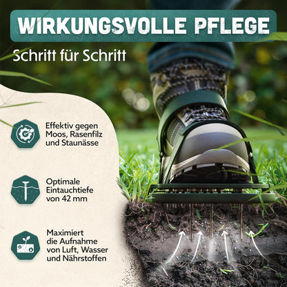 Nagelschuhe Pro Rasenlüfterschuhe, Waldgrün