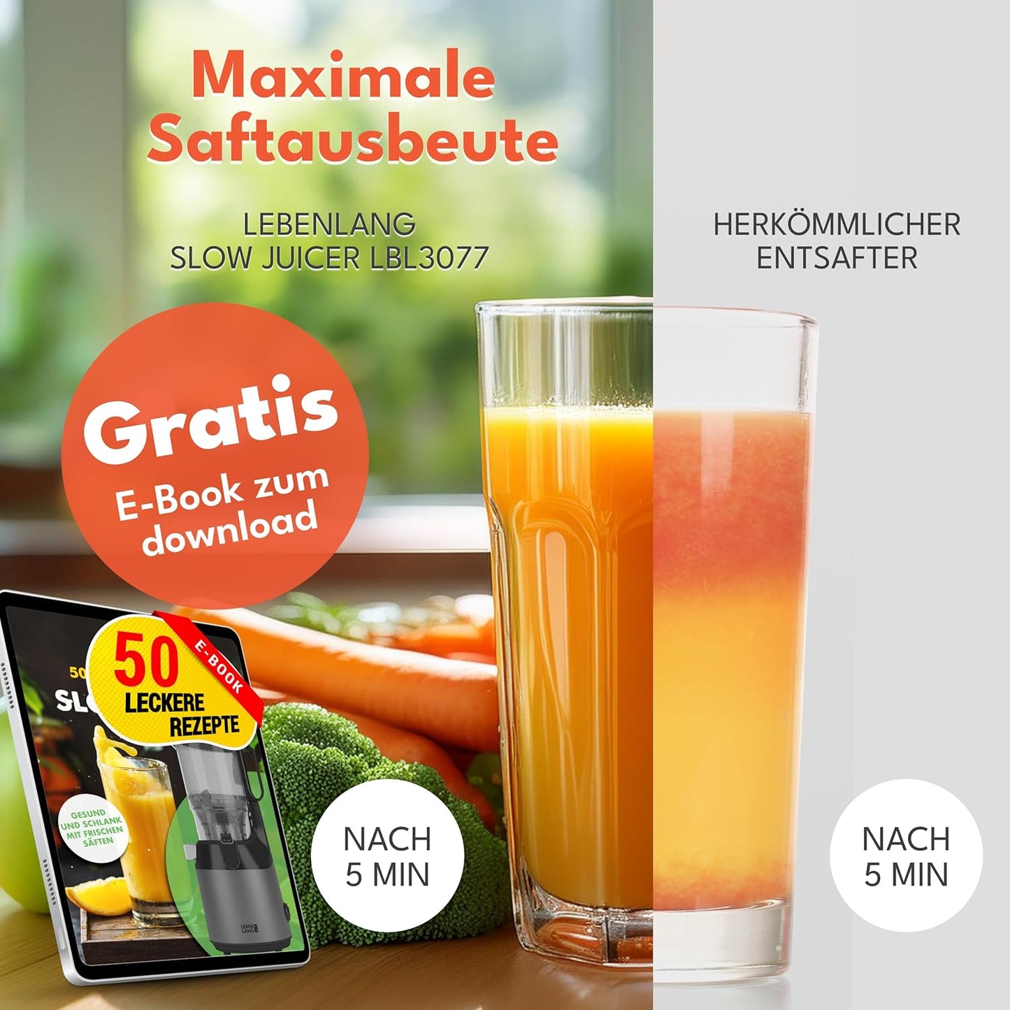 Slow Juicer, Grau