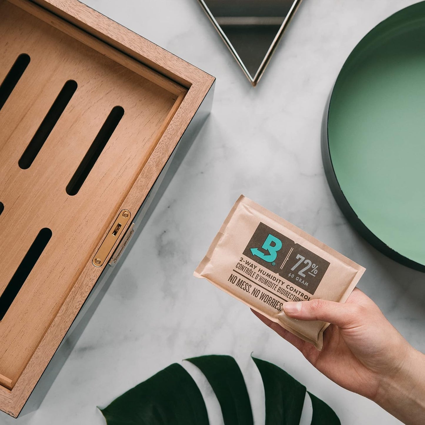 Humidor-Starter-Set: 2-Wege-Feuchtigkeitsregulierung