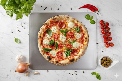 Pizzabackstahl für Ofen & Grill