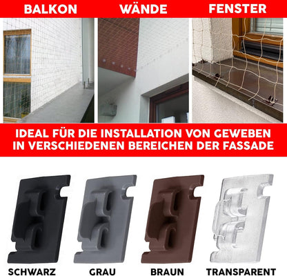 20 Stk. Klebehaken mit Montagekleber-Set, 20 Stk.+30ml Kleber Transparent