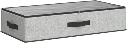 2-teiliges Unterbettkommode-Set RUB002G01 mit Trennwand, 82 x 40 x 15 cm, 2