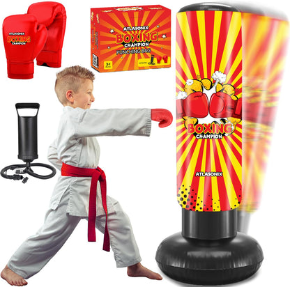 Aufblasbares Boxspielzeug, Gelb