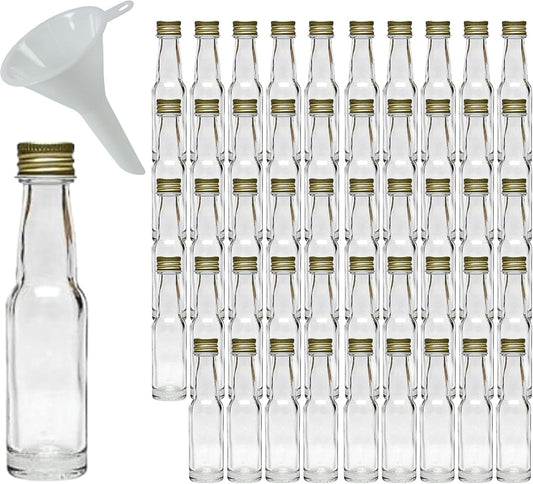 Mini Glasflaschen-Set mit Schraubverschluss (50 x 20ml), 50 x 20ml