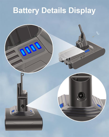 Ersatzakku für Dyson V8/SV10 Handstaubsauger, 6000mAh, V8 4.5A