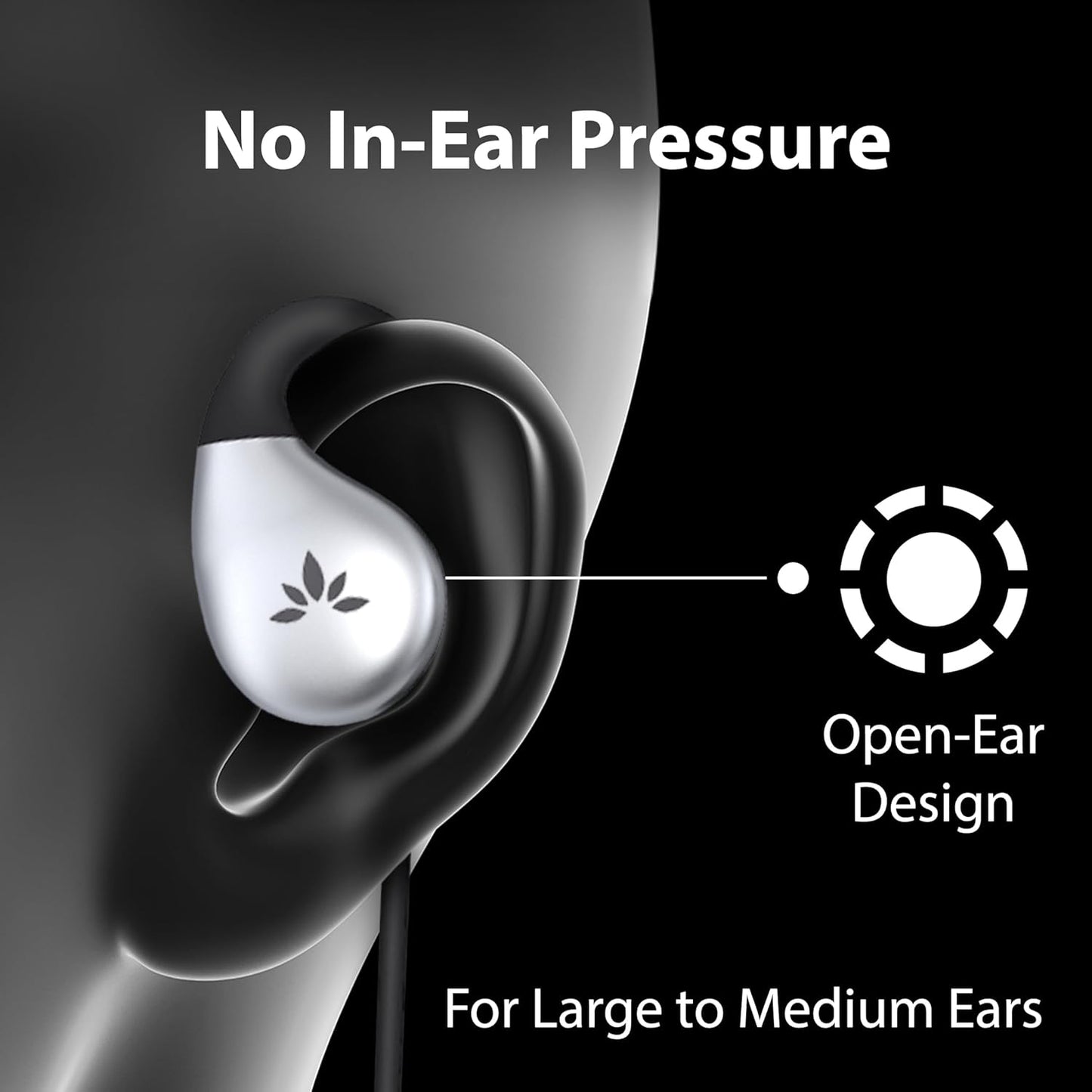 Resolve Open-Ear Kopfhörer, USB-C (Android & iPhone 15 & 16) Groß (Ohrlänge über 6 cm)