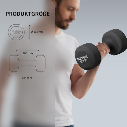 Neopren Kurzhantelset, 2 X [10]KG