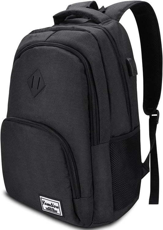 Laptop Rucksack mit USB-Anschluss, wasserdicht 35L, Gjb6-schwarz ; 15,6 Zoll