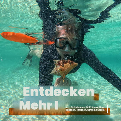 Schwimmboje mit Trockensack, Orange