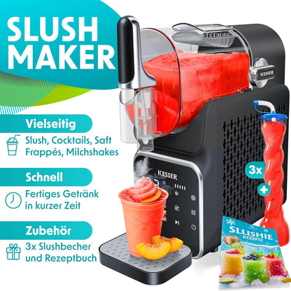 Slush Ice Maker, 2 Liter Schwarz