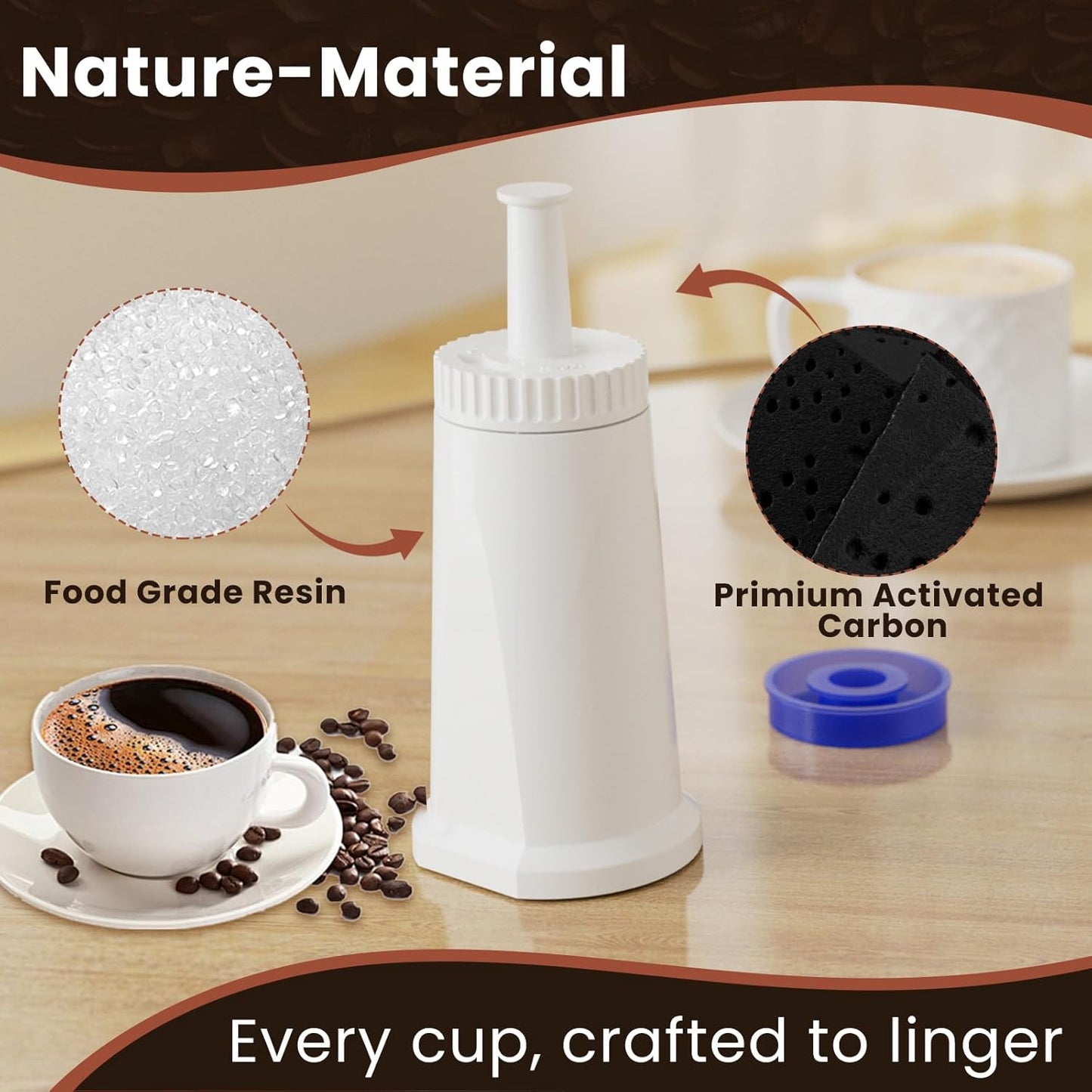 CMF011 Wasserfilter für Sage Barista, 4 Stück (1er Pack)