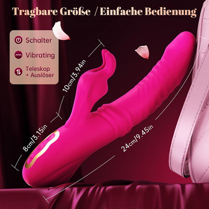 Vibratorenset mit Swing- und Stossfunktion, Rosarot unisize